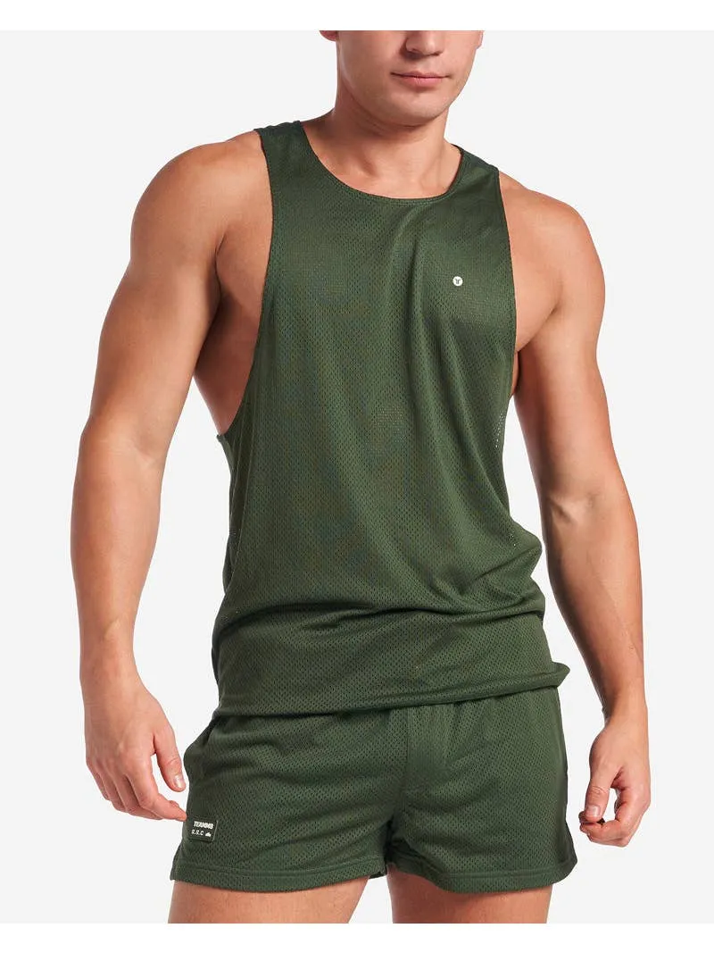 TEAMM8 S.S.C. Mesh Tank - Forest Green