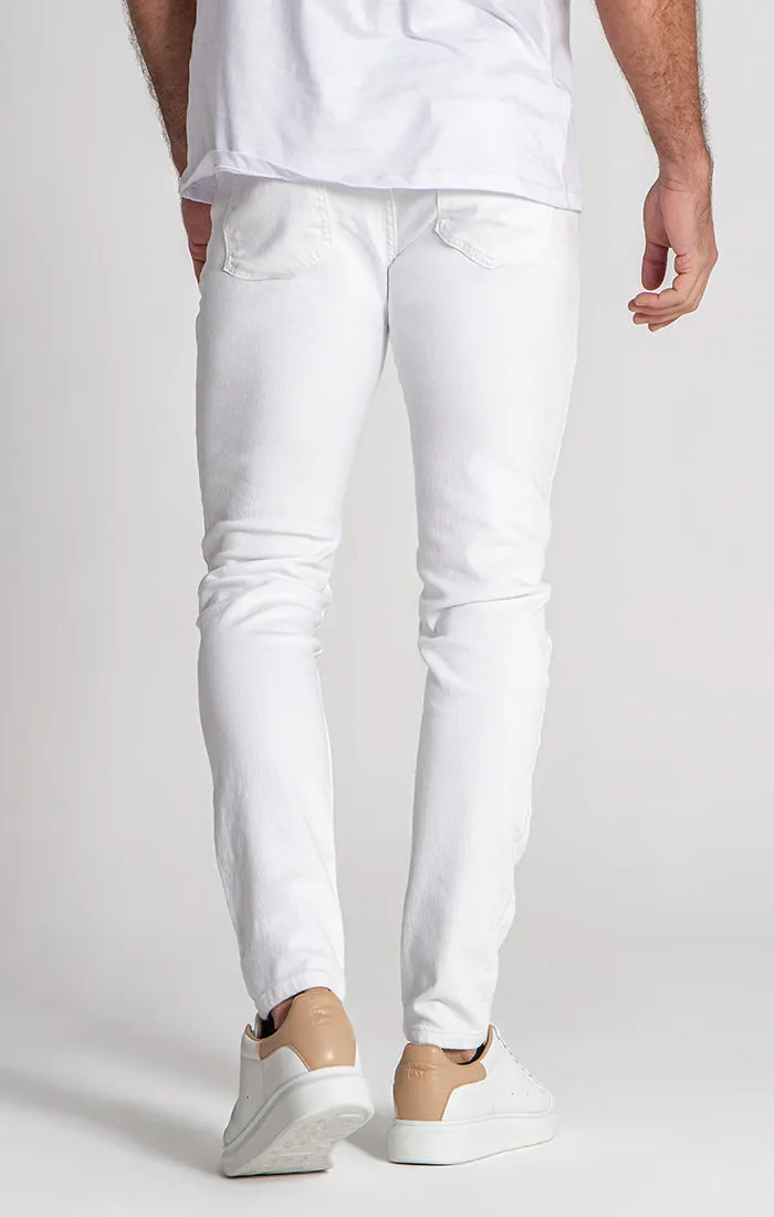 White Slim Fit Jeans