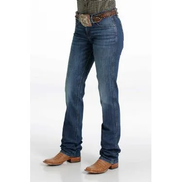 WOMEN'S CINCH SHANNON SLIM FIT JEAN - MEDIUM STONEWASH